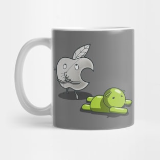 Funny Big Tech Rivalry Techie Cute Cartoon Mug